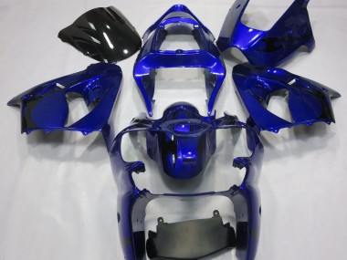 00-02 Bleu Métallisé Kawasaki ZX6R Carénage Moto