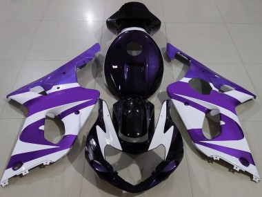 00-02 Violet Foncé Suzuki GSXR 1000 Carénage Moto