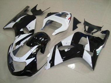 01-03 Blanc & Noir Suzuki GSXR 600-750 Carénage Moto