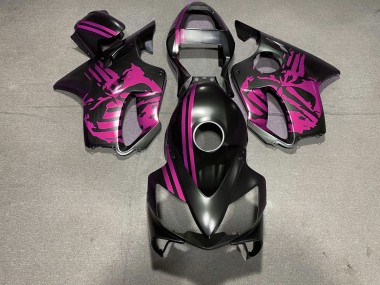 01-03 Crane Noir Mat & Rose Honda CBR600 F4i Carénage Moto