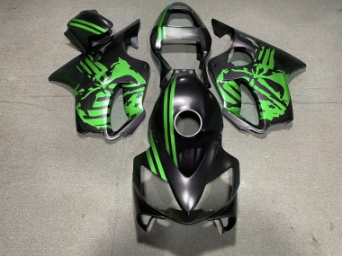 01-03 Crane Noir Mat & Vert Honda CBR600 F4i Carénage Moto