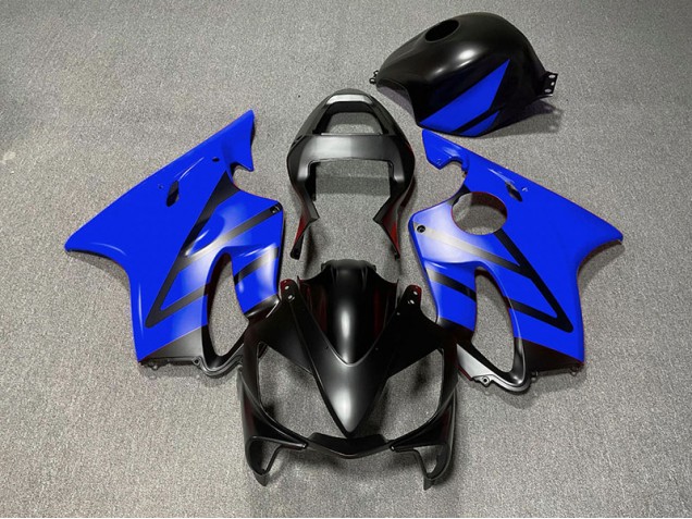 01-03 Noir Mat & Bleu Honda CBR600 F4i Carénage Moto 01-03 Noir Mat & Bleu Honda CBR600 F4i Carénage Moto