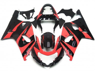 01-03 Style Personnalisé OEM Rouge Clair Suzuki GSXR 600-750 Carénage Moto
