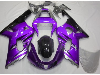 01-03 Violet & Argent Suzuki GSXR 600-750 Carénage Moto