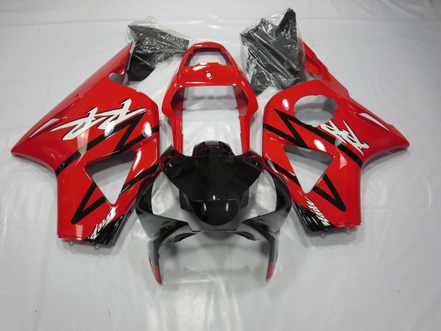 02-03 Rouge Brillant & Noir Honda CBR954RR Carénage Moto 02-03 Rouge Brillant & Noir Honda CBR954RR Carénage Moto