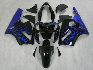 02-05 Flamme Bleue Kawasaki ZX12R Carénage Moto