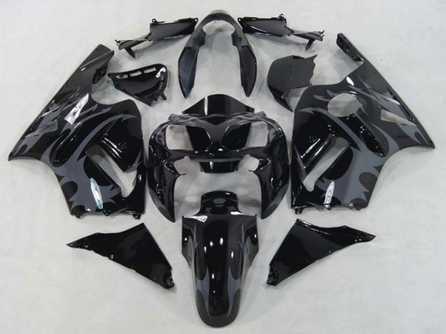 02-05 Guerrier Noir Kawasaki ZX12R Carénage Moto 02-05 Guerrier Noir Kawasaki ZX12R Carénage Moto