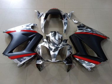 02-12 Mat & Camo Honda VFR800 Carénage Moto