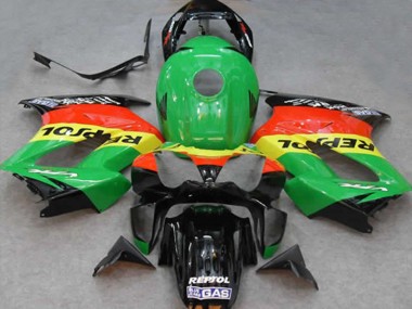 02-12 Vert Repsol Honda VFR800 Carénage Moto