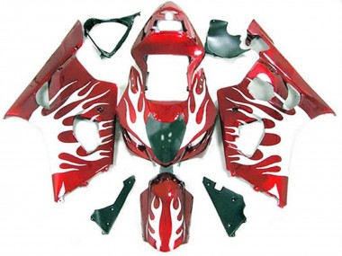 03-04 Bianco E Rosso Fiamma Suzuki GSXR 1000 Carénage Moto