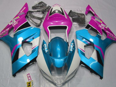 03-04 Bleu Brillant & Noir Mat Suzuki GSXR 1000 Carénage Moto