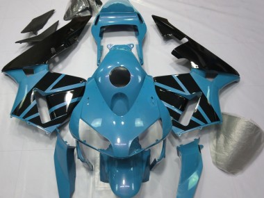 03-04 Bleu Clair & Noir Brillant Honda CBR600RR Carénage Moto