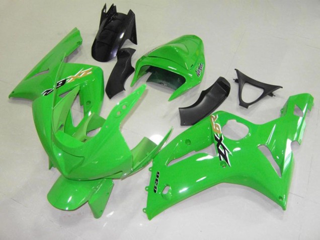03-04 Chèque Vert Noir Kawasaki ZX6R Carénage Moto 03-04 Chèque Vert Noir Kawasaki ZX6R Carénage Moto