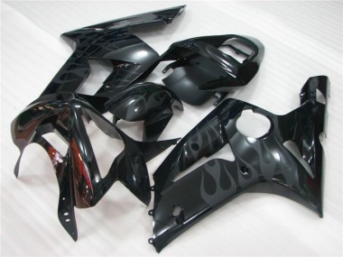 03-04 Flamme Noire Kawasaki ZX6R Carénage Moto
