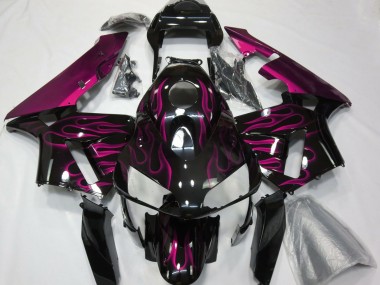 03-04 Rose Vif Flamme Honda CBR600RR Carénage Moto
