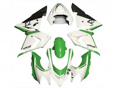 04-05 Blanc Brillant & Vert Kawasaki ZX10R Carénage Moto