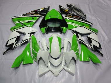 04-05 Blanc Vert Kawasaki ZX10R Carénage Moto