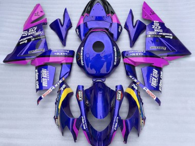 04-05 Bleu & Rose Trickstar Kawasaki ZX10R Carénage Moto