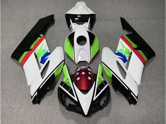 04-05 Drapeau Vert & Rouge Honda CBR1000RR Carénage Moto 04-05 Drapeau Vert & Rouge Honda CBR1000RR Carénage Moto