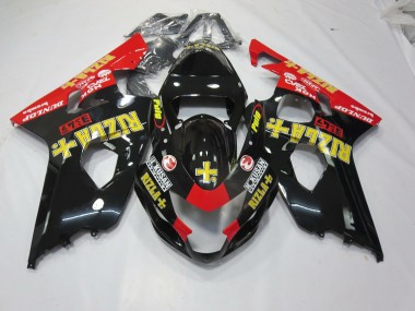 04-05 Noir Rizla Suzuki GSXR 600-750 Carénage Moto
