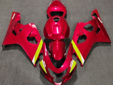 04-05 Rouge Brillant Suzuki GSXR 600-750 Carénage Moto