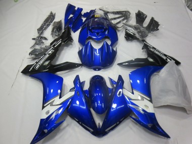 04-06 Bleu Brillant Blanc Yamaha R1 Carénage Moto