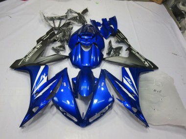04-06 Bleu & Mat Yamaha R1 Carénage Moto