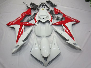 04-06 Style Blanc & Rouge Yamaha R1 Carénage Moto