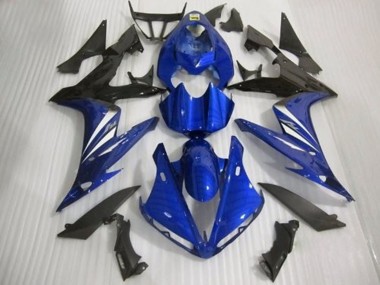 04-06 Style Brillant Bleu Noir & Blanc Yamaha R1 Carénage Moto