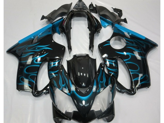 04-07 Bleu Clair Flamme Honda CBR600 F4i Carénage Moto 04-07 Bleu Clair Flamme Honda CBR600 F4i Carénage Moto