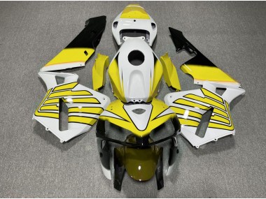 05-06 Ailes Jaunes & Blanches Honda CBR600RR Carénage Moto