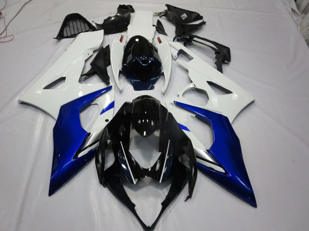05-06 Blanc & Bleu Suzuki GSXR 1000 Carénage Moto
