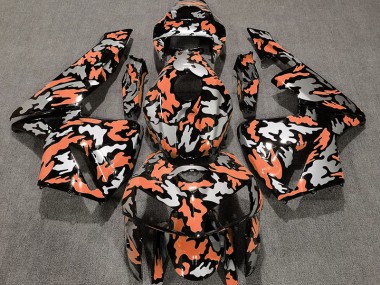 05-06 Camouflage & Orange Clair Honda CBR600RR Carénage Moto