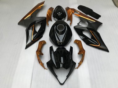 05-06 Noir Brillant & Bronze Suzuki GSXR 1000 Carénage Moto
