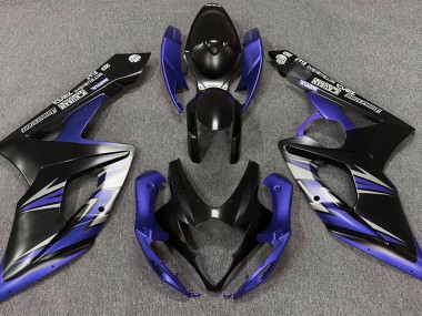 05-06 Noir Mat & Bleu Suzuki GSXR 1000 Carénage Moto
