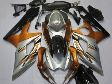 05-06 Orange Argent & Noir Suzuki GSXR 1000 Carénage Moto