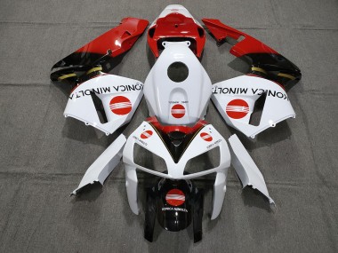 05-06 Rouge Konica Minolta Honda CBR600RR Carénage Moto
