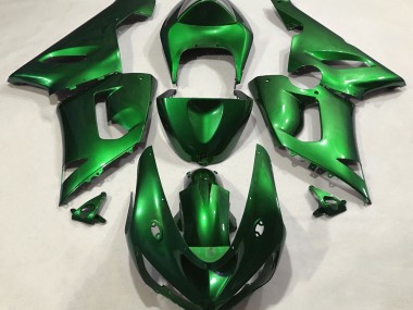 05-06 Vert Métallisé Kawasaki ZX6R Carénage Moto
