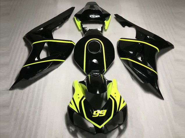 06-07 Alta Visibilità E Cbr Nero Honda CBR1000RR Carénage Moto