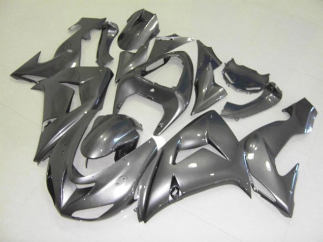 06-07 Argent Brillant Kawasaki ZX10R Carénage Moto 06-07 Argent Brillant Kawasaki ZX10R Carénage Moto