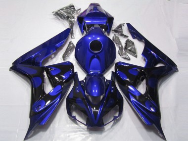 06-07 Bleu Brillant & Noir Honda CBR1000RR Carénage Moto