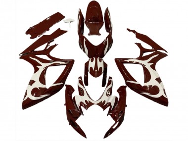 06-07 Marron & Blanc Suzuki GSXR 600-750 Carénage Moto