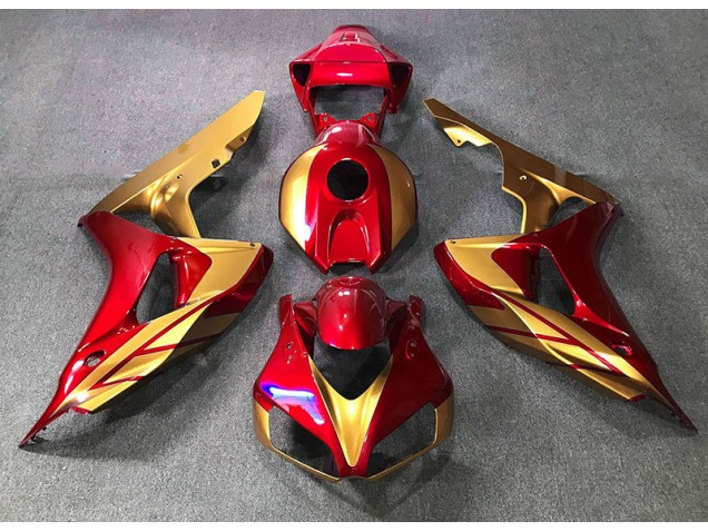 06-07 Or Rouge Honda CBR1000RR Carénage Moto 06-07 Or Rouge Honda CBR1000RR Carénage Moto
