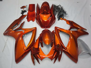 06-07 Orange Brûlée Suzuki GSXR 600-750 Carénage Moto