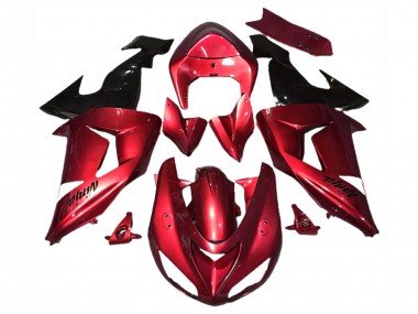 06-07 Rouge Brillant Kawasaki ZX10R Carénage Moto