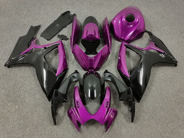06-07 Violet & Noir Suzuki GSXR 600-750 Carénage Moto