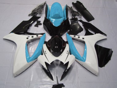 06-07 Étoile Bleu Clair Suzuki GSXR 600-750 Carénage Moto