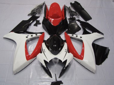 06-07 Étoile Rouge Suzuki GSXR 600-750 Carénage Moto