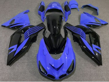 06-11 Bleu Brillant Kawasaki ZX14R Carénage Moto