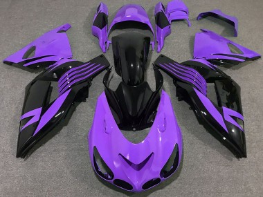 06-11 Violet Vif Kawasaki ZX14R Carénage Moto